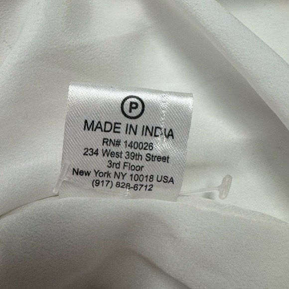 Parker Finn Beaded Silk Slip Dress Cocktail Party Wedding Guest Blue White Small - Picture 11 of 11